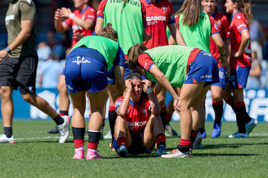 Foto del partido entre Osasuna Femenino y Real Madrid B en Tajonar