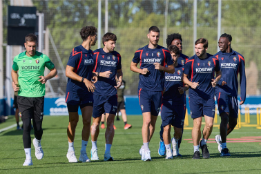 Fotos del entrenamiento de Osasuna de este lunes 14 de septiembre
