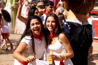 Calor, música y diversión en el cohete del inicio de las fiestas 2026 en Villafranca