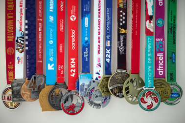La atleta Estefanía Unzu recibe en su casa a Diario de Navarra en la semana que disputa el Campeonato del Mundo de 100 kilómetros
