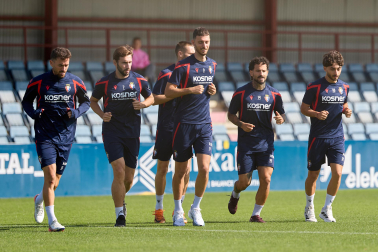 Foto del entrenamiento de Osasuna este 17 de septiembre en Tajonar