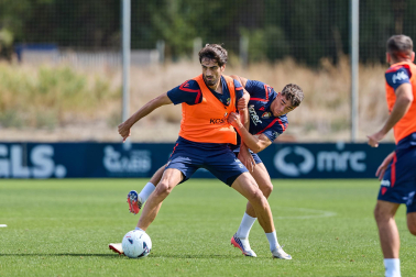 Foto del entrenamiento de Osasuna este 17 de septiembre en Tajonar
