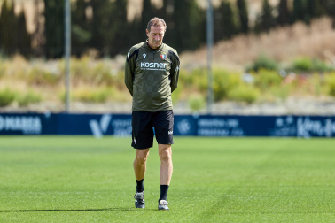 Foto del entrenamiento de Osasuna este 17 de septiembre en Tajonar