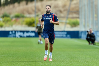 Foto del entrenamiento de Osasuna este 17 de septiembre en Tajonar
