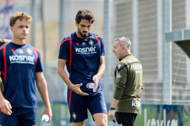 Foto del entrenamiento de Osasuna este 17 de septiembre en Tajonar