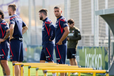 Foto del entrenamiento de Osasuna este 17 de septiembre en Tajonar