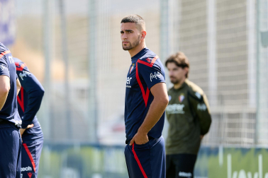 Foto del entrenamiento de Osasuna este 17 de septiembre en Tajonar