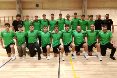 Anaitasuna, filial del equipo de Plata, en el polideportivo Azpilagaña donde entrena varios días a la semana
