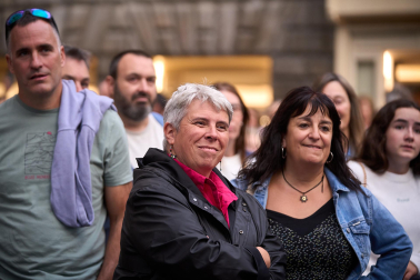 Fotos del alarde de Jóvenes Txistularis en la Plaza Consistorial
