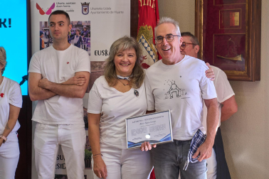 Fotos del cohete de las fiestas de Huarte 2026