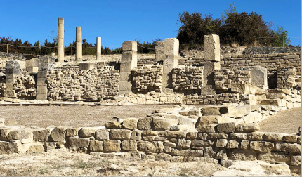 Excavación en la ciudad romana de Santa Criz. Eslava