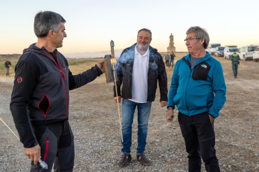Tradicional acto de entrada de los rebaños de ovejas a Bardenas Reales