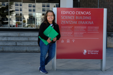 Maia posó en septiembre de 2019 al empezar las clases de Biología.