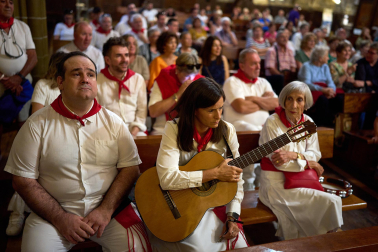 Salida de la comparsa y actuación de La Pamplonesa en San Fermín Txikito 2026, actos del sábado 26 de septiembre