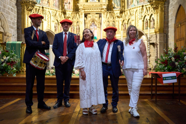 Salida de la comparsa y actuación de La Pamplonesa en San Fermín Txikito 2026, actos del sábado 26 de septiembre