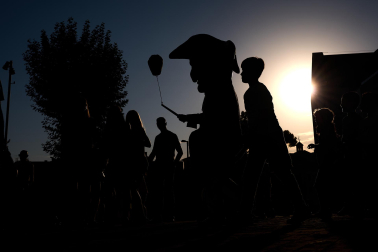 Salida de la comparsa y actuación de La Pamplonesa en San Fermín Txikito 2026, actos del sábado 26 de septiembre