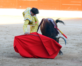 Los diestros David Fandila 'El Fandi', Fernando Adrián y Cristiano Torres se enfrentaron en la plaza de Corella este sábado, 26 de septiembre, a cinco toros de Antonio Bañuelos y uno de El Pilar.
