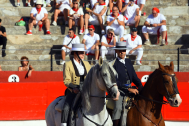Los diestros David Fandila 'El Fandi', Fernando Adrián y Cristiano Torres se enfrentaron en la plaza de Corella este sábado, 26 de septiembre, a cinco toros de Antonio Bañuelos y uno de El Pilar.