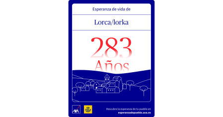 Tarjeta con la esperanza de pueblo de Lorca, en Tierra Estella