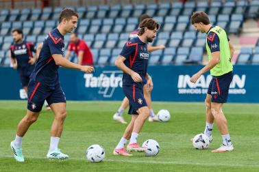 Los jugadores de Osasuna regresan a los entrenamientos en el parón de selecciones tras la semana de descanso