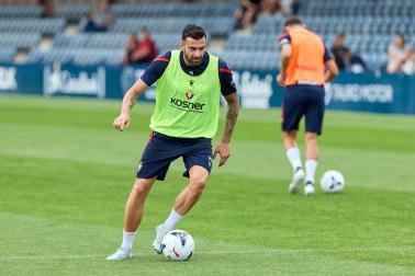 Los jugadores de Osasuna regresan a los entrenamientos en el parón de selecciones tras la semana de descanso