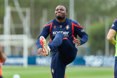 Los jugadores de Osasuna regresan a los entrenamientos en el parón de selecciones tras la semana de descanso