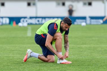 Los jugadores de Osasuna regresan a los entrenamientos en el parón de selecciones tras la semana de descanso