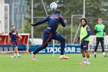 Los jugadores de Osasuna regresan a los entrenamientos en el parón de selecciones tras la semana de descanso