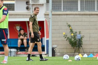 Los jugadores de Osasuna regresan a los entrenamientos en el parón de selecciones tras la semana de descanso