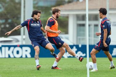 Los jugadores de Osasuna regresan a los entrenamientos en el parón de selecciones tras la semana de descanso