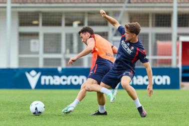 Los jugadores de Osasuna regresan a los entrenamientos en el parón de selecciones tras la semana de descanso