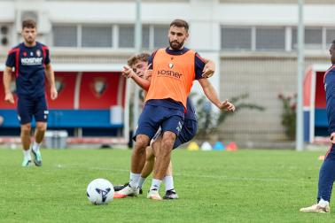 Los jugadores de Osasuna regresan a los entrenamientos en el parón de selecciones tras la semana de descanso