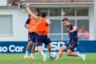 Los jugadores de Osasuna regresan a los entrenamientos en el parón de selecciones tras la semana de descanso
