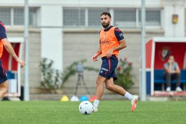 Los jugadores de Osasuna regresan a los entrenamientos en el parón de selecciones tras la semana de descanso