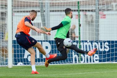 Los jugadores de Osasuna regresan a los entrenamientos en el parón de selecciones tras la semana de descanso