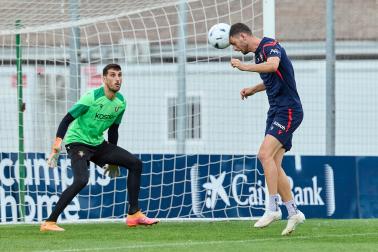 Los jugadores de Osasuna regresan a los entrenamientos en el parón de selecciones tras la semana de descanso