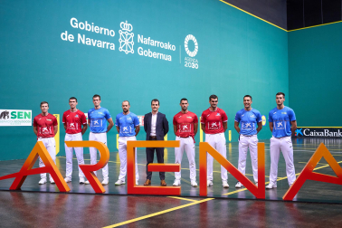 Fotos de la elección de material en el Navarra Arena para las semifinales y la final del Masters CaixaBank