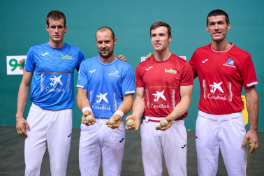 Fotos de la elección de material en el Navarra Arena para las semifinales y la final del Masters CaixaBank