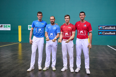 Fotos de la elección de material en el Navarra Arena para las semifinales y la final del Masters CaixaBank