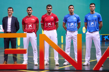 Fotos de la elección de material en el Navarra Arena para las semifinales y la final del Masters CaixaBank