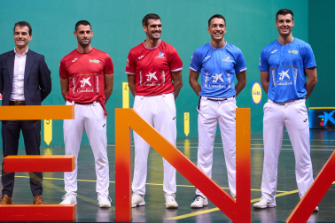 Fotos de la elección de material en el Navarra Arena para las semifinales y la final del Masters CaixaBank