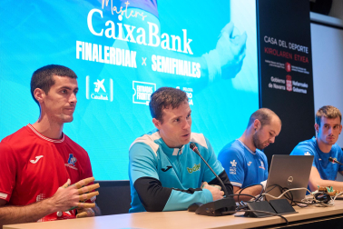 Fotos de la elección de material en el Navarra Arena para las semifinales y la final del Masters CaixaBank