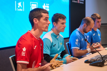 Fotos de la elección de material en el Navarra Arena para las semifinales y la final del Masters CaixaBank