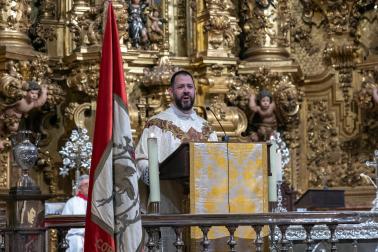 Procesión en honor al patrón San Miguel en fiestas de Corella