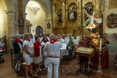 Procesión en honor al patrón San Miguel en fiestas de Corella