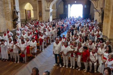 Procesión en honor al patrón San Miguel en fiestas de Corella