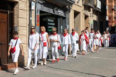 Procesión en honor al patrón San Miguel en fiestas de Corella