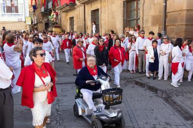 Procesión en honor al patrón San Miguel en fiestas de Corella