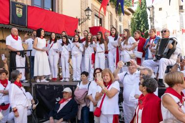 Procesión en honor al patrón San Miguel en fiestas de Corella