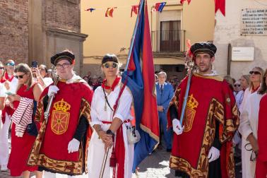 Procesión en honor al patrón San Miguel en fiestas de Corella